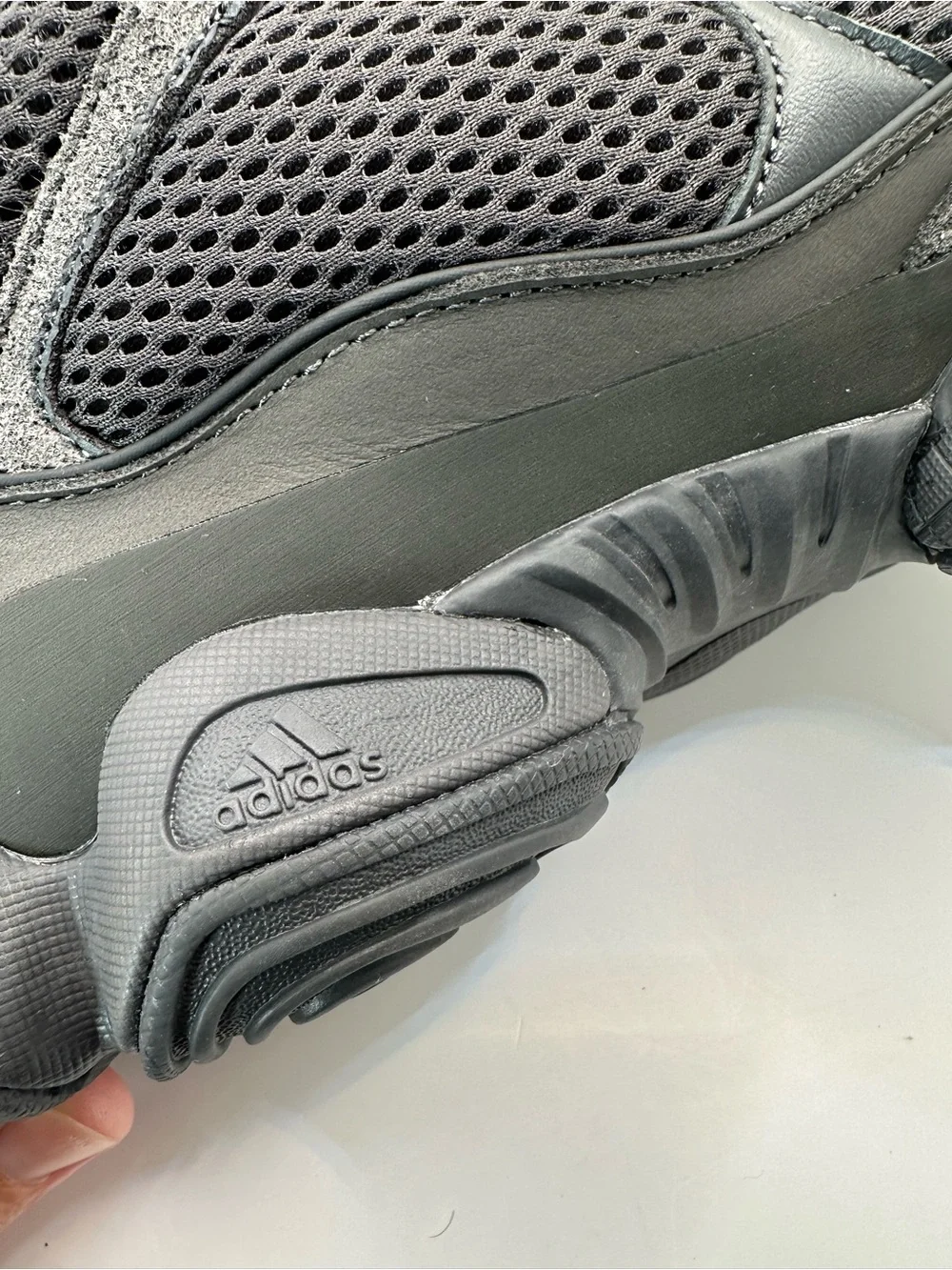 adidas Yeezy 500 Utility Black Men's Suede Mesh Athletic Sneakers size 11